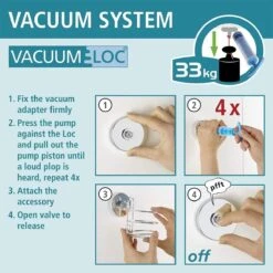 WENKO Vacuum-Loc Doucherek Chroom - Bevestigen Zonder Boren 34 WENKO Vacuum-Loc Doucherek Chroom - Bevestigen Zonder Boren -Badkamer Wijs 1200x1199 25