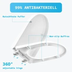 Blazelife Wc Bril - Wc Bril Softclose Van Duurzaam Ureumformaldehyde - Lonely Day - Toiletdeksel Universeel - Afneembaar - Antibacterieel - D-vorm -Badkamer Wijs 1200x1199 43