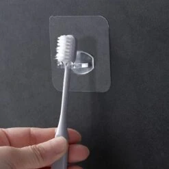 Zelfklevende Tandenborstel Houder - Muurhouder Voor Tandenborstel - Transparant -Badkamer Wijs 1200x1200 1052