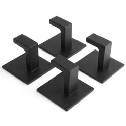 Stål Handdoekhaakjes Zelfklevend Zwart - Vierkant - 4 Stuks 15 Stål Handdoekhaakjes Zelfklevend Zwart - Vierkant - 4 Stuks -Badkamer Wijs 1200x1200 1074