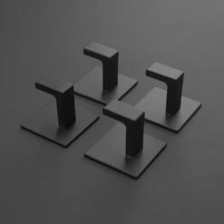 Stål Handdoekhaakjes Zelfklevend Zwart - Vierkant - 4 Stuks 20 Stål Handdoekhaakjes Zelfklevend Zwart - Vierkant - 4 Stuks -Badkamer Wijs 1200x1200 1079