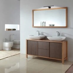 B.K.Licht - Spiegellamp - Set Van 2 - Badkamer - IP44 - L: 30cm - Zwart -Badkamer Wijs 1200x1200 108