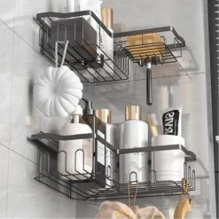 STRICX Doucherekhoek 2 Laags Zwart - Zonder Boren - Zelfklevend Doucherek - Doucherek - Doucherek Voor Badkamer/ Keuken - Doucherek Met Plakstrip - Keukenrek Met Plakstrip - Badrek Douche – Doucherek Hoekvorm - Badkamerrek Douchemandje 19 STRICX Doucherekhoek 2 Laags Zwart - Zonder Boren - Zelfklevend Doucherek - Doucherek - Doucherek Voor Badkamer/ Keuken - Doucherek Met Plakstrip - Keukenrek Met Plakstrip - Badrek Douche – Doucherek Hoekvorm - Badkamerrek Douchemandje -Badkamer Wijs 1200x1200 1085