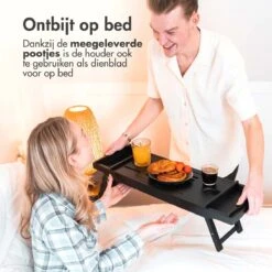 IMoshion Badplank Voor In Bad - Dienblad Inclusief Pootjes - Tablet Houder - Badrek Uitschuifbaar 75 Tot 110 Cm - Zwart -Badkamer Wijs 1200x1200 1087