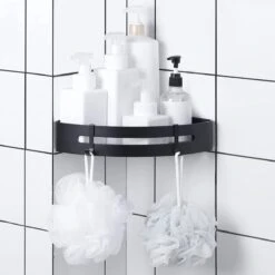 Sens Design Doucherekjes Set Van 3 - Doucherek Zonder Boren - Zwart -Badkamer Wijs 1200x1200 1108