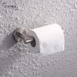 Wc Rol Houder RVS - Mat - Toiletrolhouder - Industrieel - Hangende Wc Rolhouder - Grijs - Zilver -Badkamer Wijs 1200x1200 1111