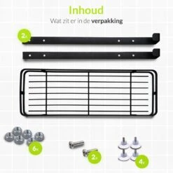 Doucherek Aan Douchewand - Zwart - Doucherekje Hangend - Zonder Boren -Badkamer Wijs 1200x1200 1130