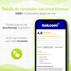 Doucherek Aan Douchewand - Zwart - Doucherekje Hangend - Zonder Boren -Badkamer Wijs 1200x1200 1131