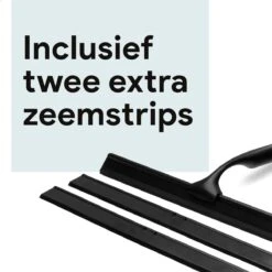 Douchewisser Met Ophanghaak En 2 Extra Strips - Raamwisser Voor Douche - Raamtrekker Zwart 16 Douchewisser Met Ophanghaak En 2 Extra Strips - Raamwisser Voor Douche - Raamtrekker Zwart -Badkamer Wijs 1200x1200 1141