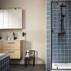 Tiger Tune - Handdoekhaak - Zwart Metaal Geborsteld / Zwart -Badkamer Wijs 1200x1200 1154