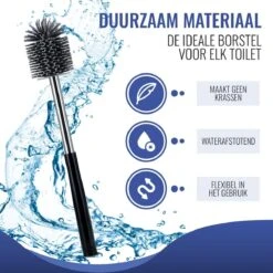 MM Brands Toiletborstel Met Houder - WC Borstel Vrijstaand En Hangend - Zwart -Badkamer Wijs 1200x1200 1170