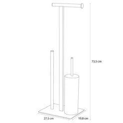 Sealskin Square Toiletbutler Vrijstaand - Toiletborstel Met Houder - Toiletrolhouder Zonder Klep - Reserverolhouder - Chroom -Badkamer Wijs 1200x1200 1181