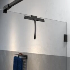 Tiger Caddy - Douchehaak - Glaspaneel Dikte 6-8 Mm - 3,5 X 7 X 5 Cm - Zwart -Badkamer Wijs 1200x1200 1193