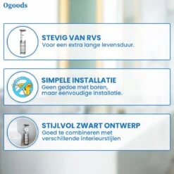 Ogoods Praktische WC Rolhouder – RVS Toiletrolhouder Staand – Rolhouder – Zonder Boren - Toiletrolstandaard - Zwart 10 Ogoods Praktische WC Rolhouder – RVS Toiletrolhouder Staand – Rolhouder – Zonder Boren - Toiletrolstandaard - Zwart -Badkamer Wijs 1200x1200 1205