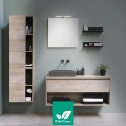 Vivid Green Spiegellamp Badkamer - Spiegelverlichting - Lamp - 30CM - IP44 - 4000K - Chroom -Badkamer Wijs 1200x1200 121