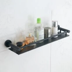 VDN Stainless Planchet - Planchet Badkamer - Wandplank - Zwart - RVS - Hangend -Badkamer Wijs 1200x1200 1221