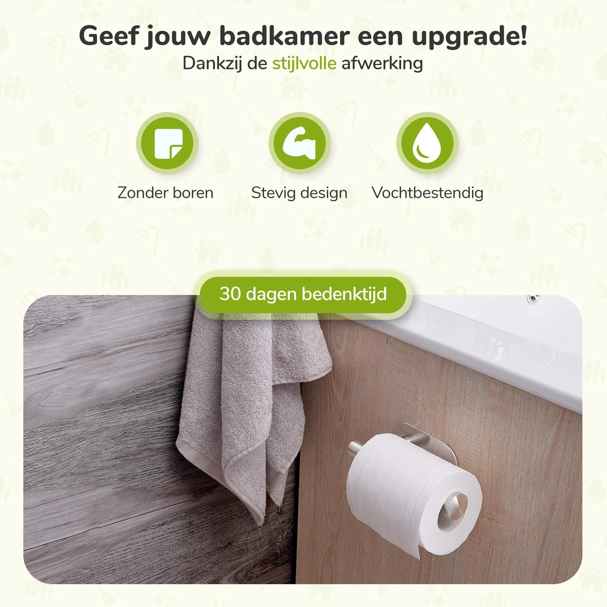 Toiletrolhouder Zonder Boren - Zilver - RVS WC Rolhouder Zelfklevend 5 Toiletrolhouder Zonder Boren - Zilver - RVS WC Rolhouder Zelfklevend - Afbeelding 3