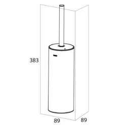 Tiger Noon Toiletborstel Met Houder Vrijstaand - Zwart -Badkamer Wijs 1200x1200 1249