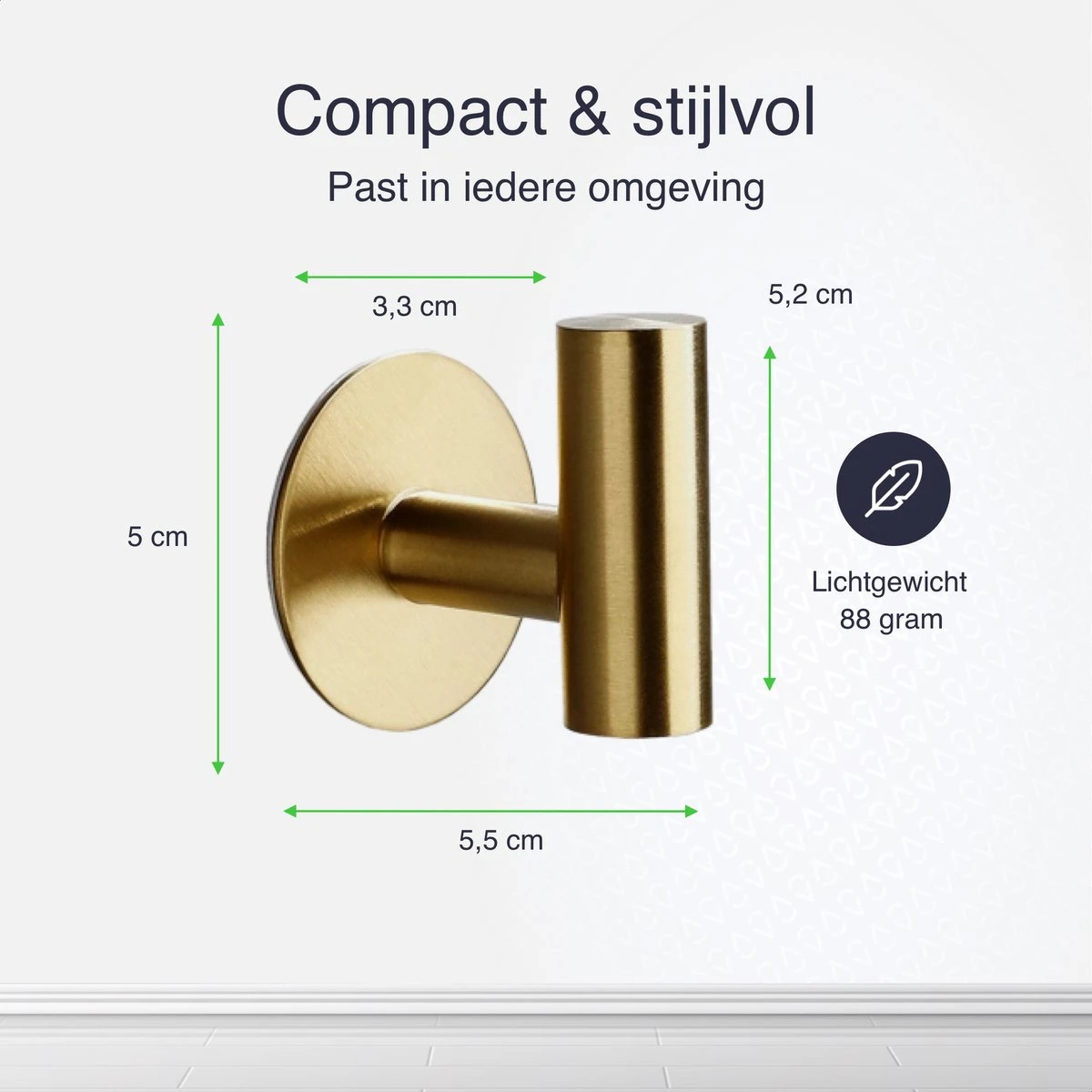 EAVY 2 Stuks Zelfklevende Handdoekhaakjes - Handdoekhouders - Plakhaakjes - Goud 5 EAVY 2 Stuks Zelfklevende Handdoekhaakjes - Handdoekhouders - Plakhaakjes - Goud - Afbeelding 3