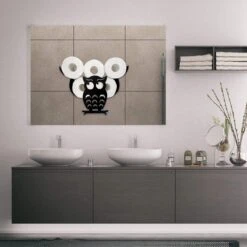 Sens Design Toiletrolhouder – Wc Rolhouder – Hangend - Uil -Badkamer Wijs 1200x1200 1306