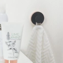 Tiger Urban - Handdoekhaak Groot (1x) - ø 5 Cm - Inclusief 2 Decorringen - Zwart -Badkamer Wijs 1200x1200 1360