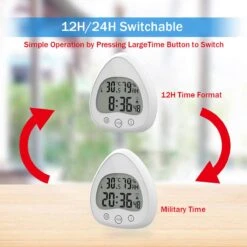 Merkloos Douchetimer - Douchewekker - Kookwekker - Douche Klok - Badkamer Klok - Waterproof - Draadloos - Zuignap - Digitaal -Badkamer Wijs 1200x1200 1370