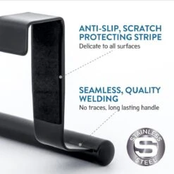 Tatkraft HORIZON - RVS Kastdeur Handdoekrek - Keukenkast Deur Handdoek/Vaatdoek Houder Rek Stang Hanger - Towel Rack Kast Deurhanger Deurhaak Keuken - Handdoekstang - Mat Zwart - 23CM 9 Tatkraft HORIZON - RVS Kastdeur Handdoekrek - Keukenkast Deur Handdoek/Vaatdoek Houder Rek Stang Hanger - Towel Rack Kast Deurhanger Deurhaak Keuken - Handdoekstang - Mat Zwart - 23CM -Badkamer Wijs 1200x1200 1414