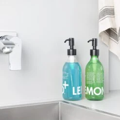 Navaris Roestvrijstalen Zeepdispenserkop Set X2 - Opschroefbare Pompkop Voor Flessen - 26-28 Mm Mondstuk Voor Vloeistof, Lotion - Zwart -Badkamer Wijs 1200x1200 146