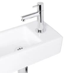 Differnz Helios Fonteinset - Wasbak Keramiek - Wit - Rechte Kraan - Chroom - Standaard Greep - 36 X 18 X 9 Cm 24 Differnz Helios Fonteinset - Wasbak Keramiek - Wit - Rechte Kraan - Chroom - Standaard Greep - 36 X 18 X 9 Cm -Badkamer Wijs 1200x1200 148