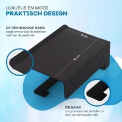 WITTS WC Rolhouder Met Plankje - Zelfklevend - Hoge Kwaliteit - Toiletrolhouder 13 WITTS WC Rolhouder Met Plankje - Zelfklevend - Hoge Kwaliteit - Toiletrolhouder -Badkamer Wijs 1200x1200 1487