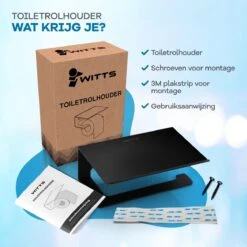 WITTS WC Rolhouder Met Plankje - Zelfklevend - Hoge Kwaliteit - Toiletrolhouder 17 WITTS WC Rolhouder Met Plankje - Zelfklevend - Hoge Kwaliteit - Toiletrolhouder -Badkamer Wijs 1200x1200 1491