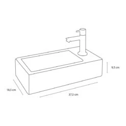 Differnz Helios Fonteinset - Wasbak Keramiek - Wit - Rechte Kraan - Chroom - Standaard Greep - 36 X 18 X 9 Cm 34 Differnz Helios Fonteinset - Wasbak Keramiek - Wit - Rechte Kraan - Chroom - Standaard Greep - 36 X 18 X 9 Cm -Badkamer Wijs 1200x1200 152