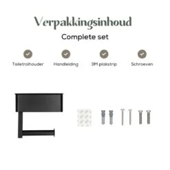 Gatot Goodies RVS Toiletrolhouder Met Plankje - WC Rolhouder Zwart Zonder Boren –Toiletpapierhouder Zelfklevend – Met Lade 17 Gatot Goodies RVS Toiletrolhouder Met Plankje - WC Rolhouder Zwart Zonder Boren –Toiletpapierhouder Zelfklevend – Met Lade -Badkamer Wijs 1200x1200 1521