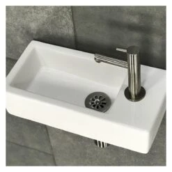 Differnz Helios Fonteinset - Wasbak Keramiek - Wit - Rechte Kraan - Chroom - Standaard Greep - 36 X 18 X 9 Cm 35 Differnz Helios Fonteinset - Wasbak Keramiek - Wit - Rechte Kraan - Chroom - Standaard Greep - 36 X 18 X 9 Cm -Badkamer Wijs 1200x1200 153