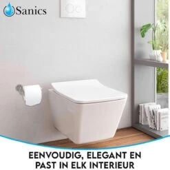 Sanics WC Rolhouder Zonder Boren - Toiletrolhouder Zelfklevend - Closetrolhouder Zilver/RVS -Badkamer Wijs 1200x1200 1530