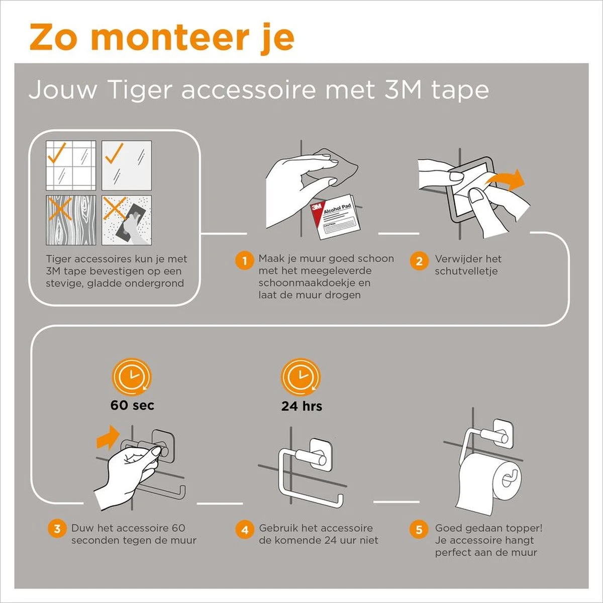 Tiger Colar - Toiletrolhouder Zonder Klep - Zwart 13 Tiger Colar - Toiletrolhouder Zonder Klep - Zwart - Afbeelding 11