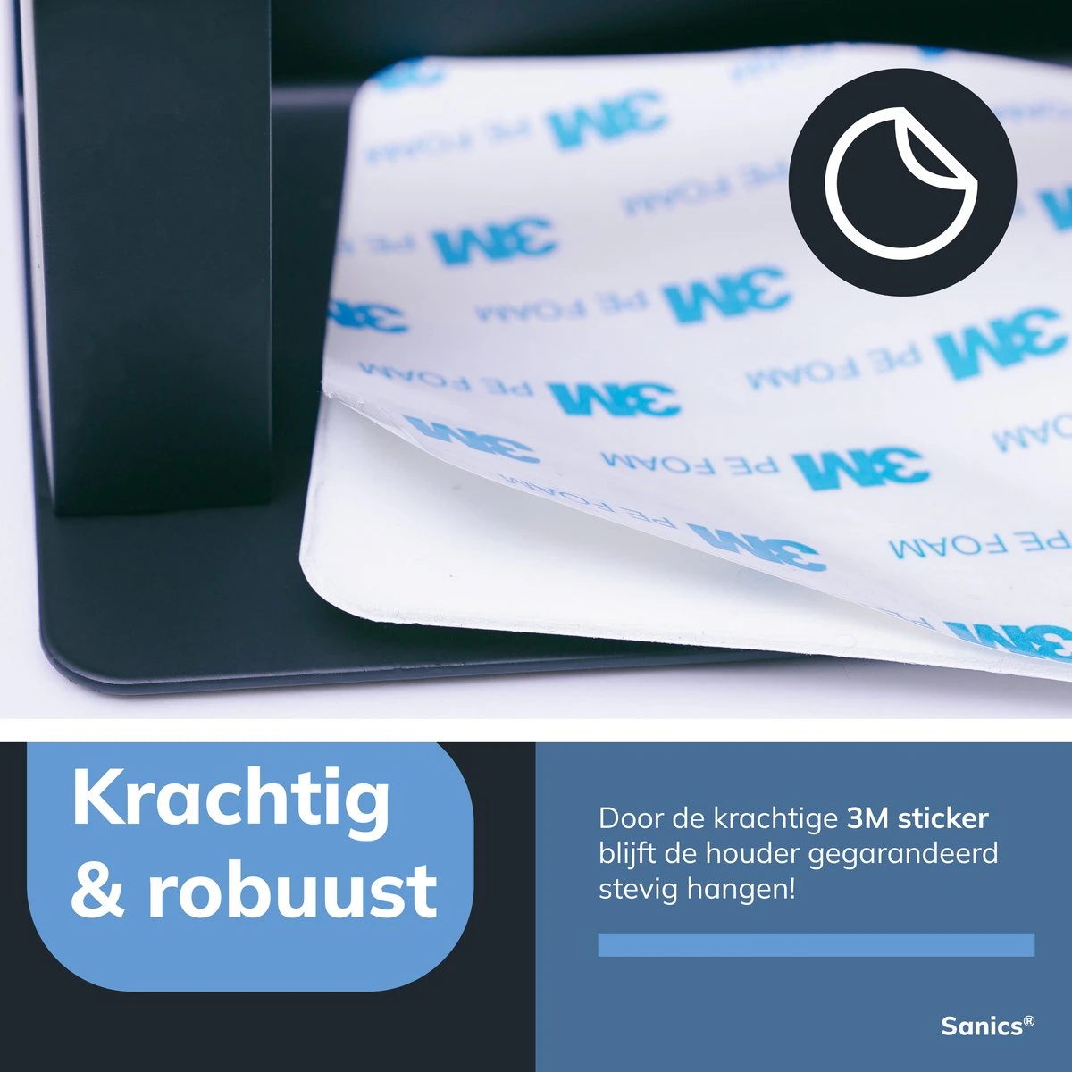 Sanics WC Rolhouder Zwart – Toiletrolhouder Zonder Boren – Met Plankje - Zelfklevend - RVS 10 Sanics WC Rolhouder Zwart – Toiletrolhouder Zonder Boren – Met Plankje - Zelfklevend - RVS - Afbeelding 8