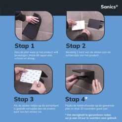 Sanics WC Rolhouder Zwart – Toiletrolhouder Zonder Boren – Met Plankje - Zelfklevend - RVS 25 Sanics WC Rolhouder Zwart – Toiletrolhouder Zonder Boren – Met Plankje - Zelfklevend - RVS -Badkamer Wijs 1200x1200 1573