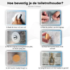 Jelta Toiletrolhouder Zonder Boren- Wc Rolhouder - Zuignap - Zelfklevend - Hout En Touw -Badkamer Wijs 1200x1200 1594