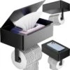 Merkloos Luxe Toiletrolhouder PRO 20.5 X 14.5 X 12 Cm- Planchet Opbergruimte - Plankje & Bakje- WC Rolhouder - Zelfklevend Of Borend - RVS - Waterbestendig -Badkamer Wijs 1200x1200 1617