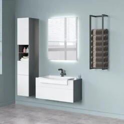 SaniDreams Carbon Handdoekenrek L Zwart - Staal - 90x25x20cm 17 SaniDreams Carbon Handdoekenrek L Zwart - Staal - 90x25x20cm -Badkamer Wijs 1200x1200 1680