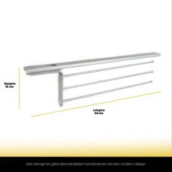 Eleganca Handdoekrek – Handdoekhouder – Handoekstang – Ideaal Voor In Keukenkastjes – Uittrekbaar – 39cm Tot 50cm – 3 Armen – Handdoekrek Badkamer – Inclusief Bevestigingsmateriaal – Handdoekhouder Keuken – Zilver 9 Eleganca Handdoekrek – Handdoekhouder – Handoekstang – Ideaal Voor In Keukenkastjes – Uittrekbaar – 39cm Tot 50cm – 3 Armen – Handdoekrek Badkamer – Inclusief Bevestigingsmateriaal – Handdoekhouder Keuken – Zilver -Badkamer Wijs 1200x1200 1699