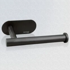 Vannons - Toiletrolhouder - WC Rolhouder Zwart Zonder Boren - Zelfklevend - WC Rol Houder RVS - Zwart -Badkamer Wijs 1200x1200 170