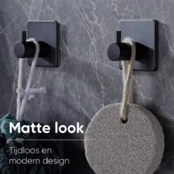 Trendfield Handdoekhaakjes Zelfklevend Zwart - 2 Vierkante Zwarte Handdoek Haakjes - Handdoekhaak - Zwart 12 Trendfield Handdoekhaakjes Zelfklevend Zwart - 2 Vierkante Zwarte Handdoek Haakjes - Handdoekhaak - Zwart -Badkamer Wijs 1200x1200 1701