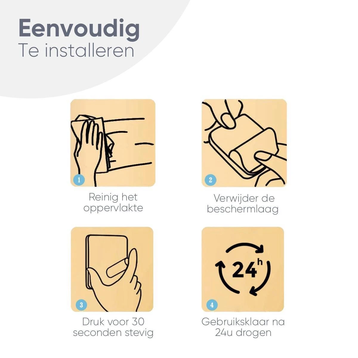 Trendfield Handdoekhaakjes Zelfklevend Zwart - 2 Vierkante Zwarte Handdoek Haakjes - Handdoekhaak - Zwart 7 Trendfield Handdoekhaakjes Zelfklevend Zwart - 2 Vierkante Zwarte Handdoek Haakjes - Handdoekhaak - Zwart - Afbeelding 5