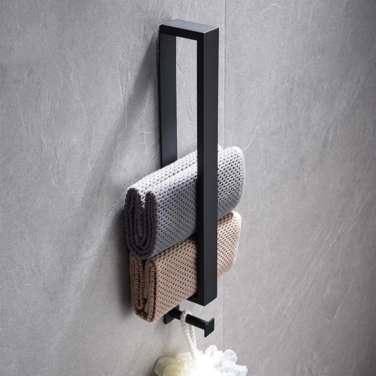 Home4u® - Handdoekrek Badkamer - Handdoekstang - Handdoekenrek Badkamer - 40CM - Met Hanger 14 Home4u® - Handdoekrek Badkamer - Handdoekstang - Handdoekenrek Badkamer - 40CM - Met Hanger - Afbeelding 12