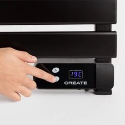 CREATE WARM TOWEL 500W - Elektrisch Handdoekenrek Voor Aan De Muur Met Plank - Zwart -Badkamer Wijs 1200x1200 1720