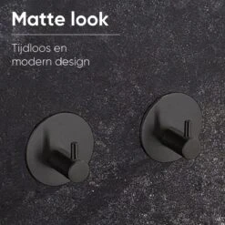 Trendfield Handdoekhaakjes Zelfklevend Rond - 4 Zwarte Handdoek Haakjes - Ronde Handdoekhaak - Zwart 13 Trendfield Handdoekhaakjes Zelfklevend Rond - 4 Zwarte Handdoek Haakjes - Ronde Handdoekhaak - Zwart -Badkamer Wijs 1200x1200 1737