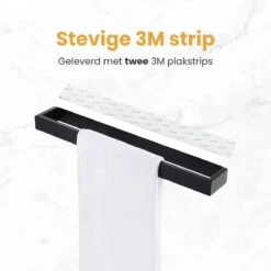Home4u® - Handdoekrek Badkamer - Handdoekstang - Handdoekenrek Badkamer - 40CM - Zelfklevend -Badkamer Wijs 1200x1200 1765