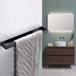 Home4u® - Handdoekrek Badkamer - Handdoekstang - Handdoekenrek Badkamer - 40CM - Zelfklevend -Badkamer Wijs 1200x1200 1767